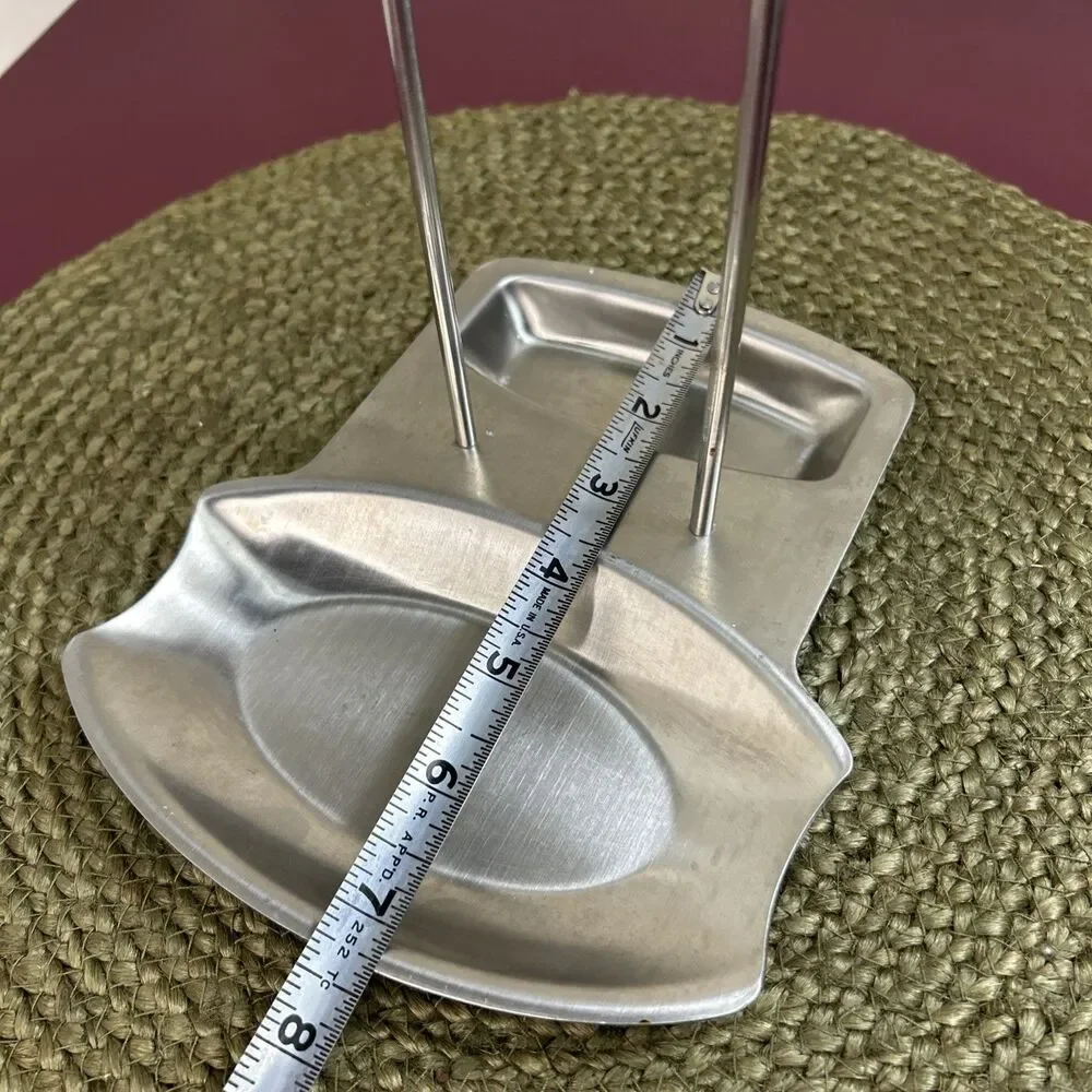 Progressive Sturdy Spoon Ladle Rest with Pot Lid Holder Stainless Steel